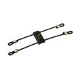 ZAC LIGATURE ZRW16-OT EBONY RESONATOR BRASS CLAMPS FOR ALTO SAX (EBONITE MOUTHPIECE MEDIUM SIZE - VA-ME-OL-SE-YAM-BA-CL-BL-DRK WDS&JAZZ)