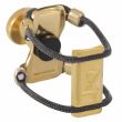ZL-3304 ZL-GOLD METAL LIGATURE, GOLD PLATED BRASS RESONATOR - Bb CLARINET EBONITE-CRYSTAL MOUTHPIECE