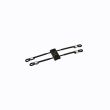 ZRW04-ARX EXTRA GRIP CORDS & EBONY RESONATOR, SILVER CLAMPS - Bb CLARINET MPC (VANDOREN-POMARICO)