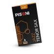 PISONI JAZZ TENOR SAX REEDS, UNFILED, STRENGTH 2.25, 6 REED BOX