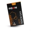 PISONI JAZZ TENOR SAX REEDS, UNFILED, STRENGTH 3.75, 6 REED BOX