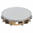 GEWA TRADITIONAL TAMBOURINE CYMBALS 10" WOOD TUNABLE LEATHER 16 PAIRS CYMBALS DOUBLE ROW