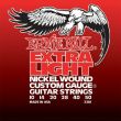 ERNIE BALL 2210 STRING SET FOR ELECTRIC GUITAR NICKEL WOUND - EXTRA LIGHT GAUGE