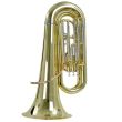 LUCIEN BB-301L BB BASS TUBA, 3 PISTONS, LACQUERED, BELL 37 CM, WITH MOUTHPIECE AND CASE WITH WHEELS