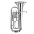 BESSON BE165-2-0 EUPHONIUM 4 (3+1) PISTONS, SILVERPLATED, BORE 14,72MM, BELL 279 MM, OUTFIT