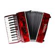 COMET 12B ACCORDION 25/12 KEYS RED WITH CASE