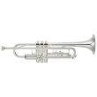 YAMAHA YTR-3335S BB TRUMPET, REVERSE, SILVER-PLATED, WITH CASE