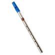 FLAGEOLET IRISH FLUTE (F) NICKEL-PLATED - WITH BLUE PLASTIC MOUTHPIECE