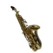 LUCIEN SSC-818L CURVED SOPRANO SAX, LACQUERED, HARD CASE