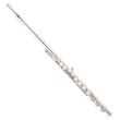 LUCIEN FL-206S SILVER PLATED FLUTE, OPEN HOLES, OFFSET G, E-MECHANISM, DELUXE CASE WITH CARRYING COVER
