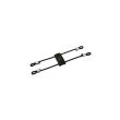 ZRW29-AR EBONY RESONATOR WITH SOLID SILVER CLAMPS CORDS - BARITONE SAX EBONITE MOUTHPIECE Medium siz