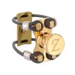 ZL-3306 ZL-GOLD METAL LIGATURE,GOLD PLATED BRASS RESONATOR - BASS CLARINET - EBONITE/CRYSTAL MOUTHPI