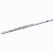 PF-665-RBE SILVERPLATED FLUTE WITH SOLID SILVER HEADJOINT, OPEN HOLES, E-MECH, OFFSET G, B-FOOT