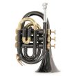 PT-101K BB POCKET TRUMPET BLACK, NICKEL-SILVER VALVE, CASE 701002