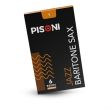 PISONI JAZZ BARITONE SAX REEDS, UNFILED, STRENGTH 1.0, 6 REED BOX
