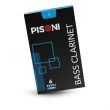 PISONI BASS CLARINET REEDS, FILED, STRENGTH 1.0, 6 REED BOX