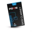 PISONI BASS CLARINET REEDS, FILED, STRENGTH 3.75, 6 REED BOX