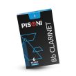 PISONI BB CLARINET REEDS, FILED, STRENGTH 2.0, 6 REED BOX