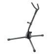 K&M 14315-000-55 CURVED SOPRANO SAXOPHONE STAND - BLACK
