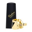 VANDOREN LC08P LIGATURE WITH PLASTIC CAP FOR TENOR SAX "OPTIMUM" GOLD