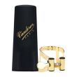 VANDOREN LC56DP LIGATURE WITH PLASTIC CAP FOR SOPRANO SAX "M/O" GOLD