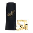 VANDOREN LC58DP LIGATURE WITH PLASTIC CAP FOR TENOR SAX "M/O" GOLD