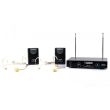 AUDIODESIGN-PRO PMV 112BP DOUBLE RADIO MICROPHONE 2 HEADBANDS AND BODY PACK
