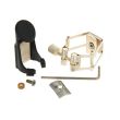 FRANCOIS LOUIS PURE BRASS LIGATURE FOR BB CLARINET, SILVER, WITH CAP