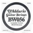 D'ADDARIO BW056 SINGLE STRING FOR ACOUSTIC GUITAR (0.56)