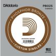 D'ADDARIO PB025 SINGLE STRING FOR ACOUSTIC GUITAR