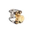 ZL-6102 ZL-TOP GOLD METAL LIGATURE- Eb PICCOLO CLARINET – ebon/CRYSTAL mouthp M size – V-M-S-Y-L-P