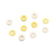 PSW10-010W PAPER PAD WASHER FOR FLUTE, D: 5.0 MM, TH 0.1 MM, WHITE, HOLE: 2.0 MM (BAG OF 100 PCS.)