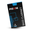 PISONI BASS CLARINET REEDS, FILED, STRENGTH 1.0, 6 REED BOX
