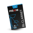 PISONI BB CLARINET REEDS, FILED, STRENGTH 1.5, 6 REED BOX