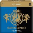 RICO REEDS BB CLARINET GRAND CONCERT SELECT TRADITIONAL 2,5 (10 PCS) RGC10BCL250