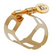 BG L29MJ LIGATURE FOR ALTO SAX/TENORE, METAL JAZZ, GOLD MAT (METAL MOUTHPIECE), WITH CAP
