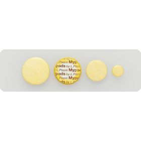 Double bladder deluxe pad, dark yellow, deluxe felt, diameter 8, thickness 2,2