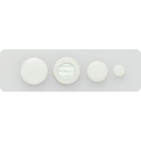 Waterproof deluxe white leather pad, deluxe felt, diameter 8,5, thickness 2,2