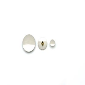 MUSIC CENTER RS105 RS105 CONVEX NICKEL PLATED BRASS RESONATORS, DIAMETER: 12 MM (BAG OF 25 PCS.)