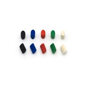 FB10R FELT BUMPERS DIAMETER: 10 MM THICKNESS: 10 MM COLOR RED (BAG OF 25 PCS.)