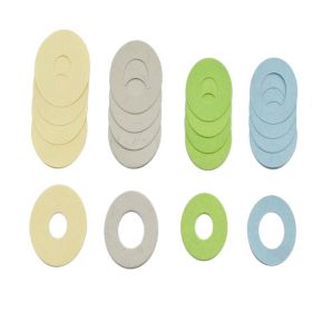 MUSIC CENTER BC10 FLUTE BACKING CARD DIAMETER: 18,5 MM THICKNESS: 0,20 MM HOLE 6,5 MM GREY (BAG OF 100 PCS.)